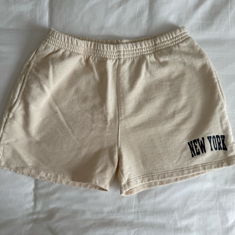 Brandy Melville Cream NYC Shorts